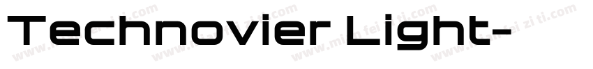 Technovier Light字体转换